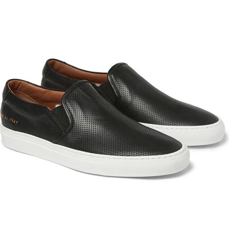 men's leather slip on sneakers|More.